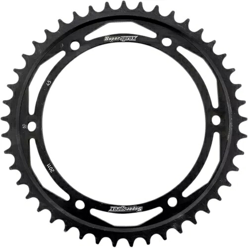 Supersprox 45 歯レーシング スチール リア スプロケット (RFE-2011-45-BLK) Supersprox 45 Tooth Racing Steel Rear Sprocket (RFE-2011-45-BLK) 【並行輸入品】