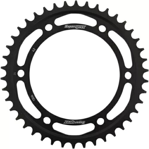 Supersprox 42 歯レーシング スチール リア スプロケット (RFE-1306-42-BLK) Supersprox 42 Tooth Racing Steel Rear Sprocket (RFE-1306-42-BLK) 【並行輸入品】