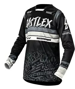 Castle X R1 メンズ MX オフロード ジャージ ブラック/ホワイト Castle X R1 Mens MX Offroad Jersey Black/White 【並行輸入品】