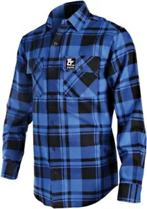 スロットル スレッド スレット メンズ 長袖 ボタンアップ フランネル シャツ ブルー Throttle Threads Threats Mens Long Sleeve Button Up Flannel Shirt Blue 【並行輸入品】 41,470円