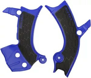 Acerbis X-Grip ブルー/ブラック プラスチック フレーム ガード (2689411034) Acerbis X-Grip Blue/Black Plastic Frame Guards (2689411034) 【並行輸入品】