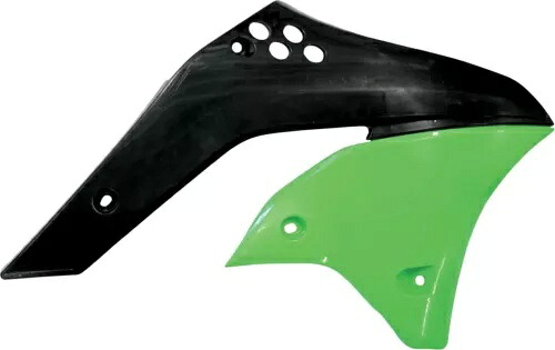 Acerbis グリーン/ブラック ラジエーター シュラウド (2043740215) Acerbis Green/Black Radiator Shrouds (2043740215) 【並行輸入品】