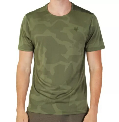 Fox Racing Rep ジャカード メンズ 半袖 T シャツ オリーブ カモフラージュ Fox Racing Rep Jacquard Mens Short Sleeve T-Shirt Olive Camo 【並行輸入品】