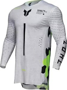 トール スポーツモード ライオット メンズ MX オフロード ジャージ ホワイト/アシッド Thor Sportmode Riot Mens MX Offroad Jersey White/Acid 【並行輸入品】