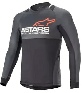アルパインスターズ ドロップ 8.0 メンズ LS MTB マウンテン バイク ジャージ ブラック/コーラル Alpinestars Drop 8.0 Mens LS MTB Mountain Bike Jersey Black/Coral 【並行輸入品】
