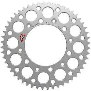 Renthal 超軽量アルミ リア スプロケット シルバー 52 歯 (154U-520-52GRSI) Renthal Ultralight Aluminum Rear Sprocket Silver 52 Tooth (154U-520-52GRSI) 【並行輸入品】