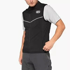 100% Corridor メンズ MTB マウンテン バイク ウインドブレーカー ベスト ブラック 100% Corridor Mens MTB Mountain Bike Windbreaker Vest Black 【並行輸入品】