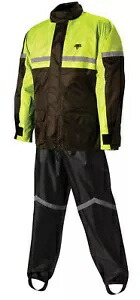 Nelson-Rigg SR-6000 ストームライダー 2 ピース レイン スーツ ハイビズ イエロー/ブラック Nelson-Rigg SR-6000 Stormrider 2-Piece Rain Suit Hi-Viz Yellow/Black 【並行輸入品】