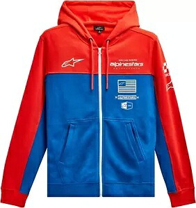 アルパインスターズ H ブロック メンズ ジップ アップ フーディ レッド/ブルー Alpinestars H Block Mens Zip Up Hoody Red/Blue 【並行輸入品】