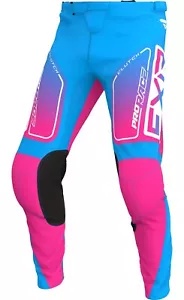 FXR クラッチ 24 キッズ MX オフロード パンツ シアン/E ピンク FXR Clutch 24 Kids MX Offroad Pants Cyan/E-Pink 【並行輸入品】
