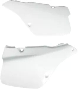 UFO ホワイト プラスチック リア サイド パネル \'89-92 スズキ RM250 (SU02907041) UFO White Plastic Rear Side Panels \'89-92 Suzuki RM250 (SU02907041) 【並行輸入品】
