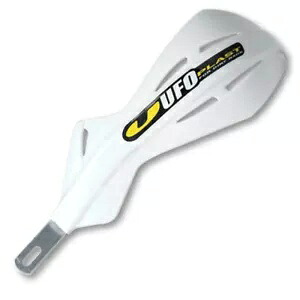 UFO ハンドガード アルミニウム インサート付き ホワイト 1 1/8 インチ バー用 (PM01633-041) UFO Handguards w/Aluminium Inserts White for 1 1/8\\\
