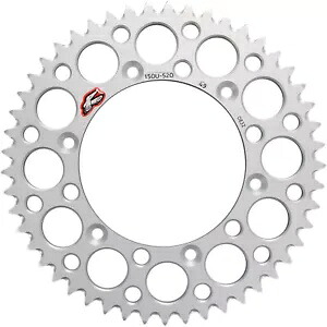 Renthal 超軽量アルミ リア スプロケット シルバー 49 歯 (150U-520-49GBSI) Renthal Ultralight Aluminum Rear Sprocket Silver 49 Tooth (150U-520-49GBSI) 【並行輸入品】