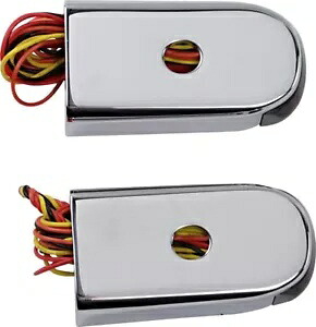アロイアート クロームフェンダー LED ストラットライト レッドレンズ付き (SSL-LG-3C) Alloy Art Chrome Fender LED Strut Lights w/Red Lens (SSL-LG-3C) 【並行輸入品】