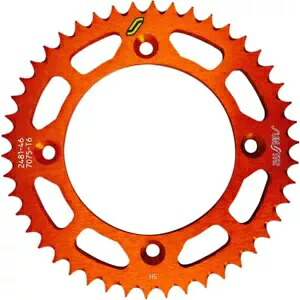 サンスター オレンジ 46丁 アルミリアスプロケット (5-248146OR) Sunstar Orange 46 Tooth Aluminum Rear Sprocket (5-248146OR) 【並行輸入品】