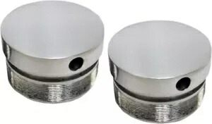 LA Choppers 49mm ポリッシュド フラッシュマウント フォーク キャップ (LA-7504-49) LA Choppers 49mm Polished Flush-Mount Fork Cap (LA-7504-49) 【並行輸入品】