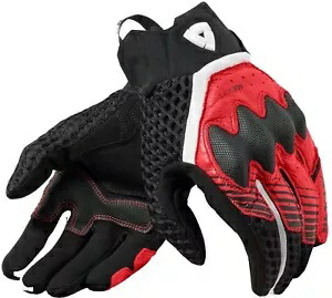 Rev'It Veloz メンズ テキスタイル オートバイ グローブ ブラック/レッド Rev'It Veloz Mens Textile Motorcycle Gloves Black/Red 【並行輸入品】
