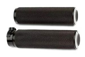 アレンネス デュアル リング ブラック グリップ (07-308) Arlen Ness Dual Ring Black Grips (07-308) 【並行輸入品】