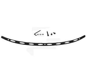 メンフィス シェード ステンレススチール フロントガラス トリム ブラック 楕円付き (MEB0975) Memphis Shades Stainless Steel Windshield Trim Black w/Ellipse (MEB0975) 【並行輸入品】