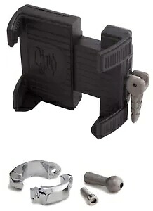 Ciro ハンドルバー スマートフォン/GPS クローム ホルダー 1.25 インチ バー マウント付き (50314) Ciro Handlebar Smartphone/GPS Chrome Holder w/1.25\\\