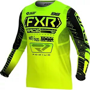 FXR Podium メンズ MX オフロード ジャージ Hi-Vis/ライム/ブラック FXR Podium Mens MX Offroad Jersey Hi-Vis/Lime/Black 【並行輸入品】 42,900円
