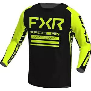 FXR コンテンダー メンズ MX オフロード ジャージ ブラック/Hi-Vis FXR Contender Mens MX Offroad Jersey Black/Hi-Vis 【並行輸入品】