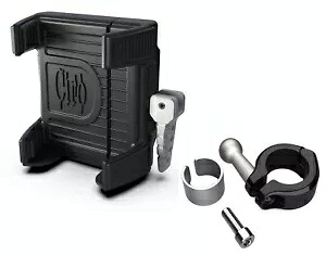 Ciro ハンドルバー スマートフォン/GPS ブラック ホルダー 7/8 インチ & 1 インチ バー マウント付き (50313) Ciro Handlebar Smartphone/GPS Black Holder with 7/8\\\