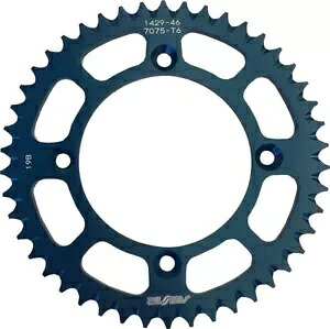 サンスター ブルー 46丁 アルミリアスプロケット (5-142946BL) Sunstar Blue 46 Tooth Aluminum Rear Sprocket (5-142946BL) 【並行輸入品】