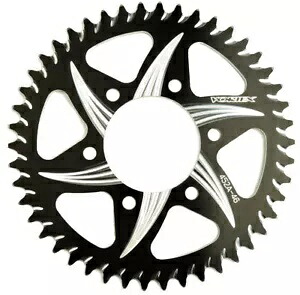 Vortex CAT5 リアスプロケット ブラック 46 歯 (452AZK-46) Vortex CAT5 Rear Sprocket Black 46 Tooth (452AZK-46) 【並行輸入品】
