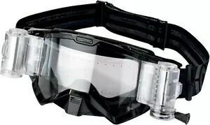 Moose Racing XCR MX オフロード ゴーグル (ロールオフ システム付き) ブラック Moose Racing XCR MX Offroad Goggles w/Roll-Off System Black 【並行輸入品】