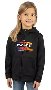 FXR レース ディビジョン テック トドラー 23 ジップ アップ フーディ ブラック/アルマイト FXR Race Division Tech Toddler 23 Zip Up Hoody Black/Anodized 【並行輸入品】