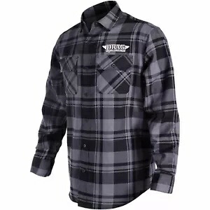 スロットル スレッド ドラッグ スペシャリティーズ チェック柄メンズ長袖フランネル シャツ ブラック Throttle Threads Drag Specialties Plaid Mens Long Sleeve Flannel Shirt Black 【並行輸入品】