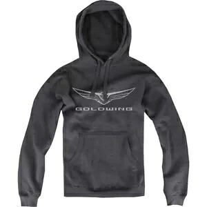 ライセンスホンダ ゴールドウィング メンズ プルオーバー フーディー ブラック Licensed Honda Goldwing Mens Pullover Hoody Black 【並行輸入品】