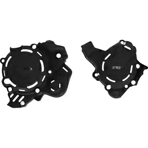 Acerbis X-Power ブラック クラッチ/イグニッション カバー キット (2981470001) Acerbis X-Power Black Clutch/Ignition Cover Kit (2981470001) 【並行輸入品】