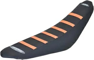 SDG 6 リブ ブラック/オレンジ グリッパー シート カバー (95940OK) SDG 6-Rib Black/Orange Gripper Seat Cover (95940OK) 【並行輸入品】