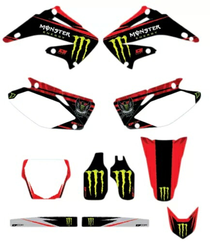 D'Cor Visuals Honda Monster Energy グラフィックス キット (20-10-126) D'Cor Visuals Honda Monster Energy Graphics Kit (20-10-126) 【並行輸入品】