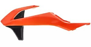 Acerbis オレンジ/ブラック プラスチック ラジエーター シュラウド/カバー (2980605225) Acerbis Orange/Black Plastic Radiator Shrouds/Covers (2980605225) 【並行輸入品】