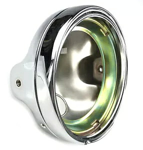 Emgo 7 インチ サイドマウント クローム ヘッドライト シェル (66-65040) Emgo 7\'\' Side Mount Chrome Headlight Shell (66-65040) 【並行輸入品】