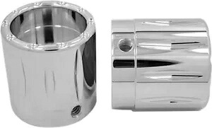Avon Rival クローム フロント アクスル ナット カバー (AXL-RIV-CH-TOUR) Avon Rival Chrome Front Axle Nut Covers (AXL-RIV-CH-TOUR) 【並行輸入品】