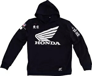 D'Cor Visuals Honda Factory メンズ プルオーバー フーディ ブラック D'Cor Visuals Honda Factory Mens Pullover Hoody Black 【並行輸入品】