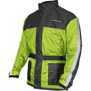 Nelson-Rigg Solo Storm メンズ オートバイ レイン ジャケット Hi-Viz/ブラック Nelson-Rigg Solo Storm Mens Motorcycle Rain Jacket Hi-Viz/Black 【並行輸入品】