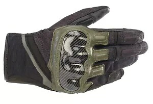 Alpinestars クロム メンズ テキスタイル オートバイ グローブ ブラック/グリーン Alpinestars Chrome Mens Textile Motorcycle Gloves Black/Green 【並行輸入品】