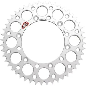 Renthal 超軽量アルミ リア スプロケット シルバー 48 歯 (123U-520-48GYSI) Renthal Ultralight Aluminum Rear Sprocket Silver 48 Tooth (123U-520-48GYSI) 【並行輸入品】