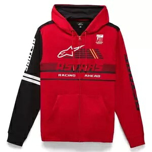 アルパインスターズ オーバーテイク メンズ ジップ アップ フーディ レッド Alpinestars Overtake Mens Zip Up Hoody Red 【並行輸入品】