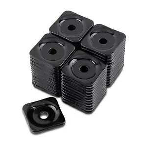 Woodys スクエア グランド ディガー ブラック アルミニウム サポート プレート 48 個パック (ASG-3810-48) Woodys Square Grand Digger Black Aluminum Support Plates 48pk (ASG-3810-48) 【並行輸入品】