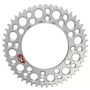 Renthal 超軽量アルミニウム リア スプロケット シルバー 49 歯 (441U-428-49GPSI) Renthal Ultralight Aluminum Rear Sprocket Silver 49 Tooth (441U-428-49GPSI) 【並行輸入品】