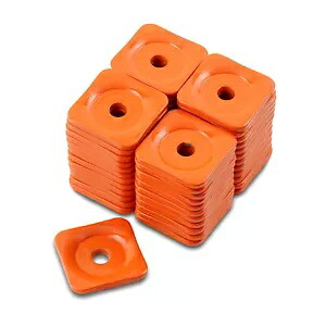 Woodys スクエア グランド ディガー オレンジ アルミニウム サポート プレート 48 個パック (ASG-3805-48) Woodys Square Grand Digger Orange Aluminum Support Plates 48pk (ASG-3805-48) 【並行輸入品】