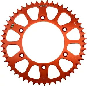 サンスター オレンジ 50歯 アルミリアスプロケット (5-354750OR) Sunstar Orange 50 Tooth Aluminum Rear Sprocket (5-354750OR) 【並行輸入品】