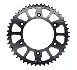 サンスターアルミワークス トリプルスター リアスプロケット ブラック 48丁(5-355948BK) Sunstar Aluminum Works Triplestar Rear Sprocket Black 48 Tooth (5-355948BK) 【並行輸入品】