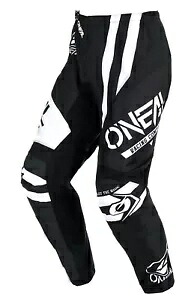 オニール エレメント ウォーホーク V.24 メンズ MX オフロード パンツ ブラック/ホワイト O'Neal Element Warhawk V.24 Mens MX Offroad Pants Black/White 【並行輸入品】